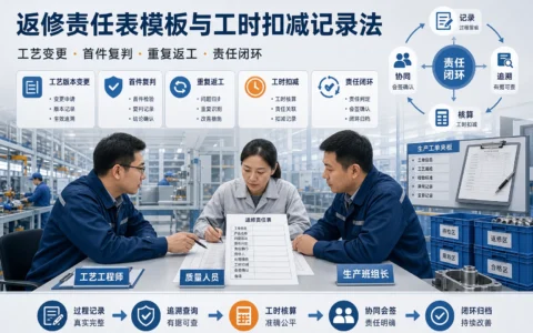 2026年返修责任表模板：工艺变更、首件复判与班组工时扣减记录指南