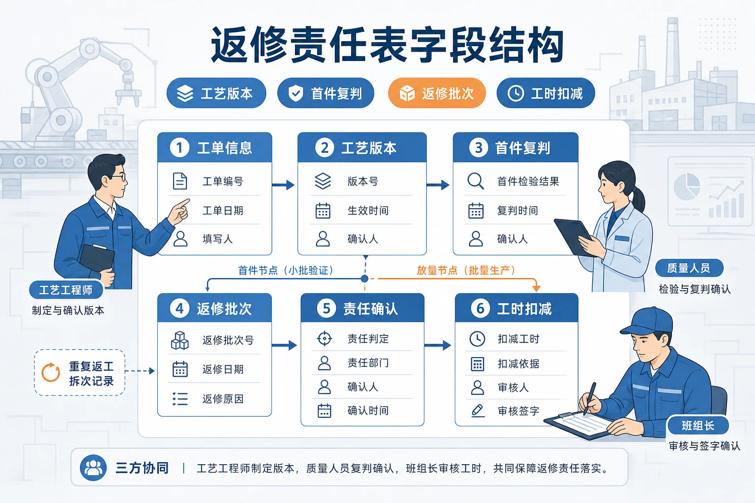 2026年客户定制频繁变更下返修责任表模板与工时扣减记录法