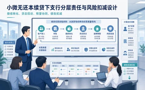 城商行小微无还本续贷绩效设计：客户经理分层责任、审批协同与风险扣减框架（2026年版）