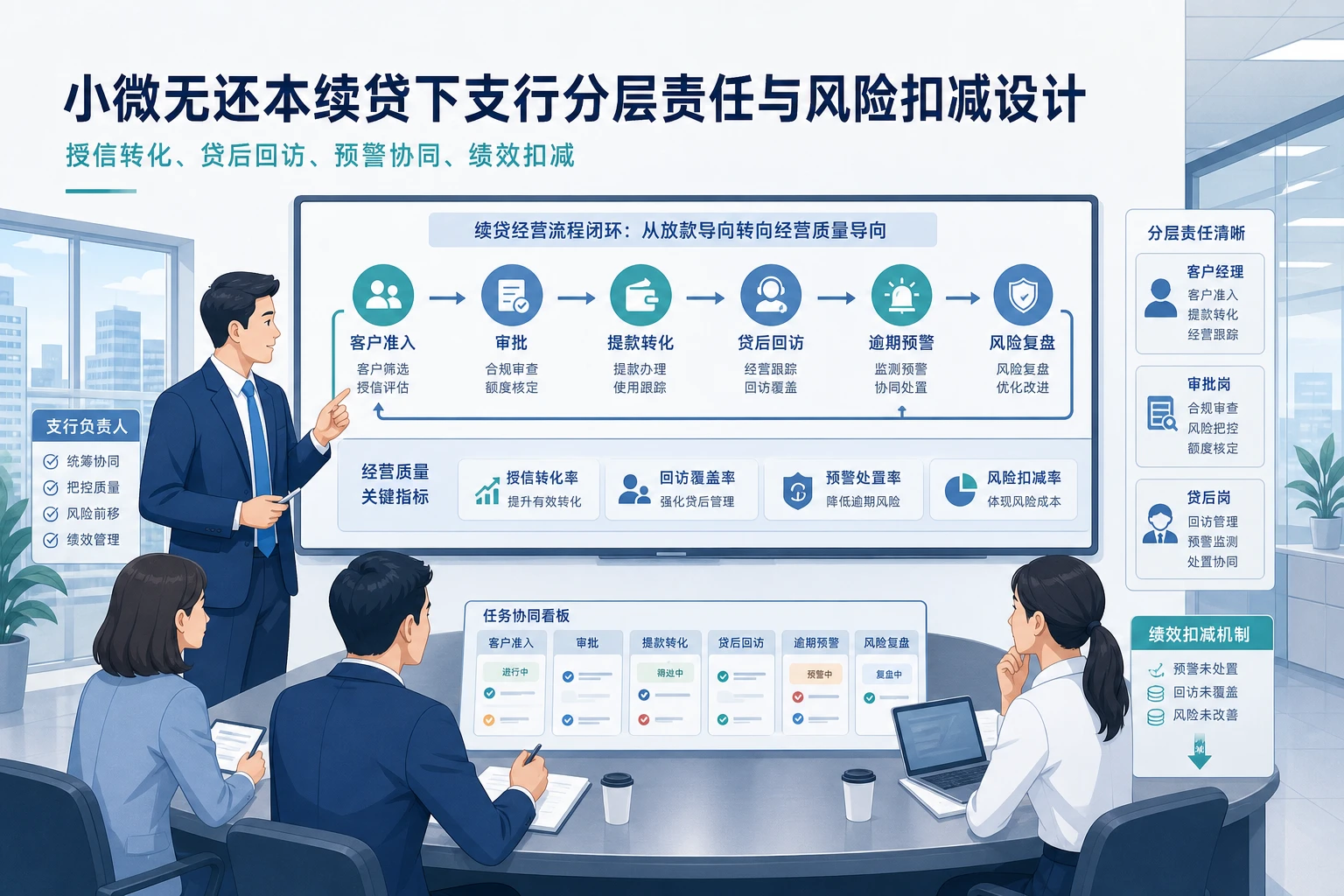 小微无还本续贷下支行分层责任与风险扣减设计（2026年版）