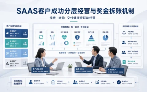 2026年SaaS客户成功分层运营与CS奖金拆账机制：续费、增购和交付健康度统一管理