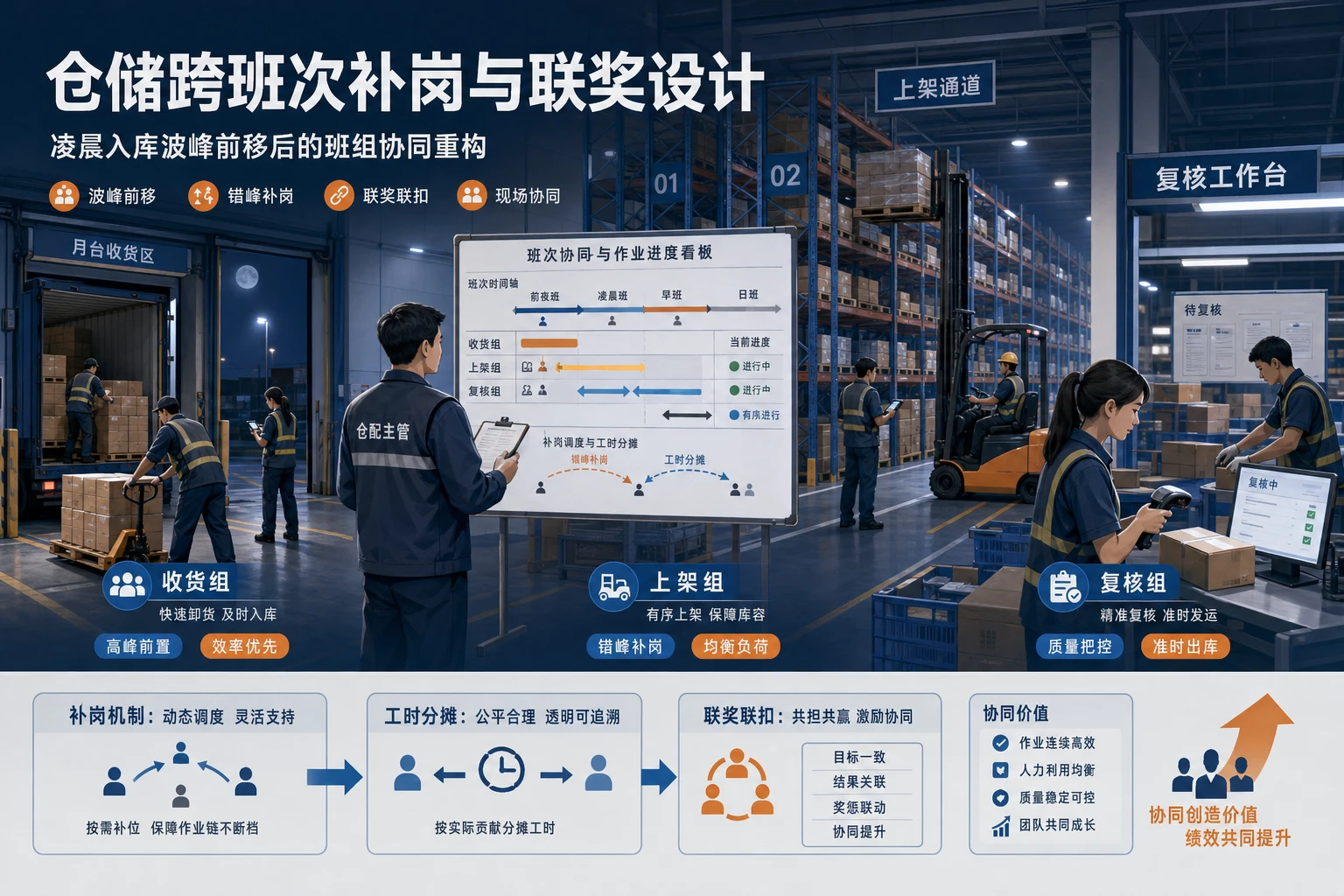 凌晨入库波峰前移后的仓储跨班次补岗与联奖设计（2026年版）
