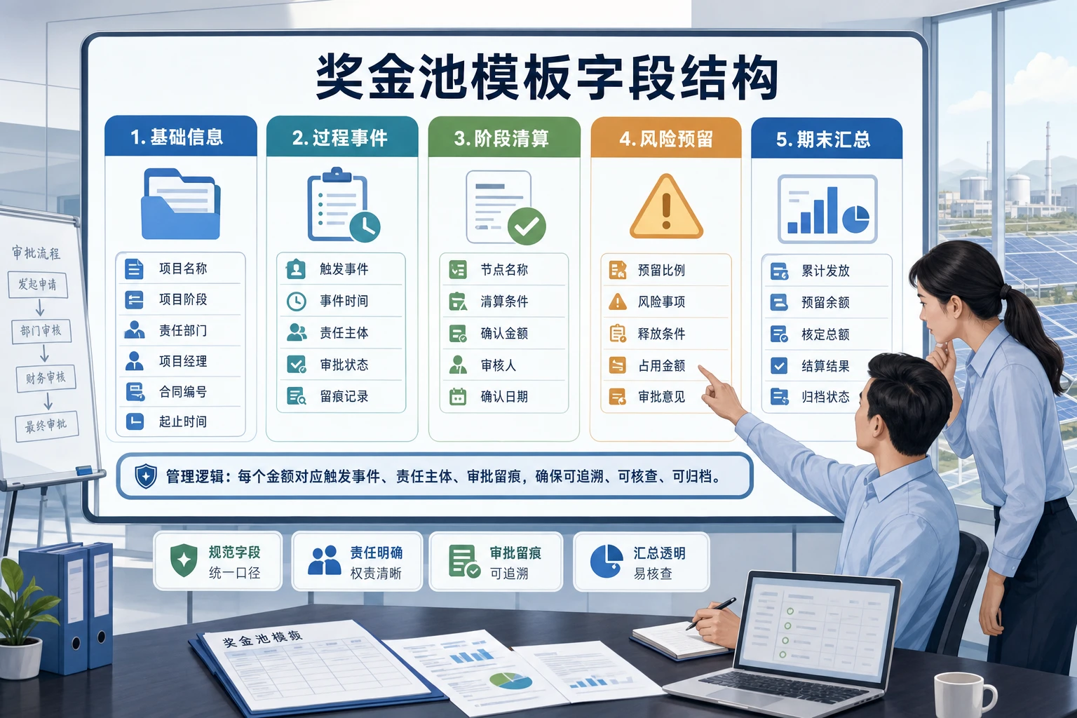 2026年光伏EPC奖金池滚动清算表模板与责任分摊方法
