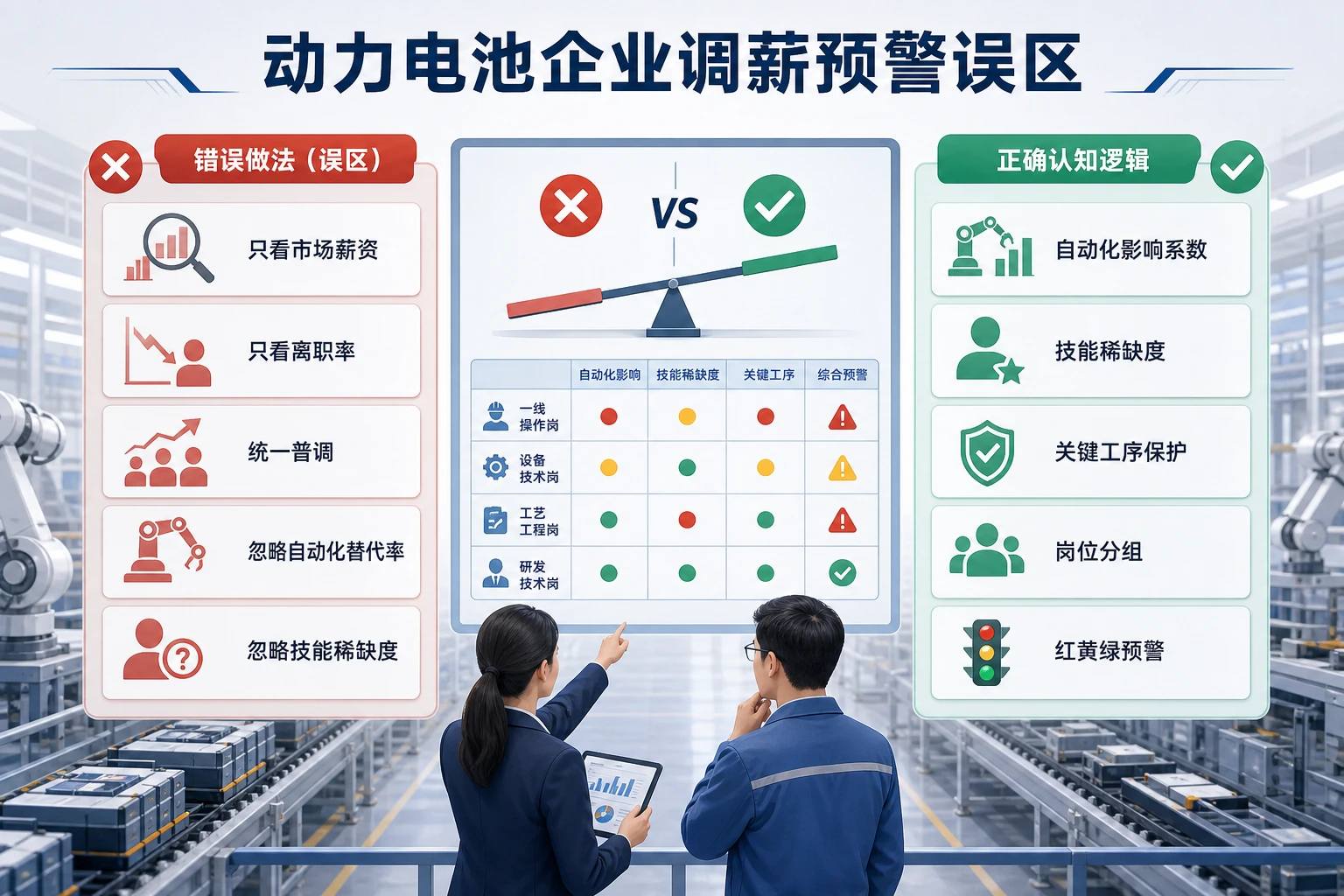 2026年动力电池调薪预警模板：自动化升级下的薪岗匹配