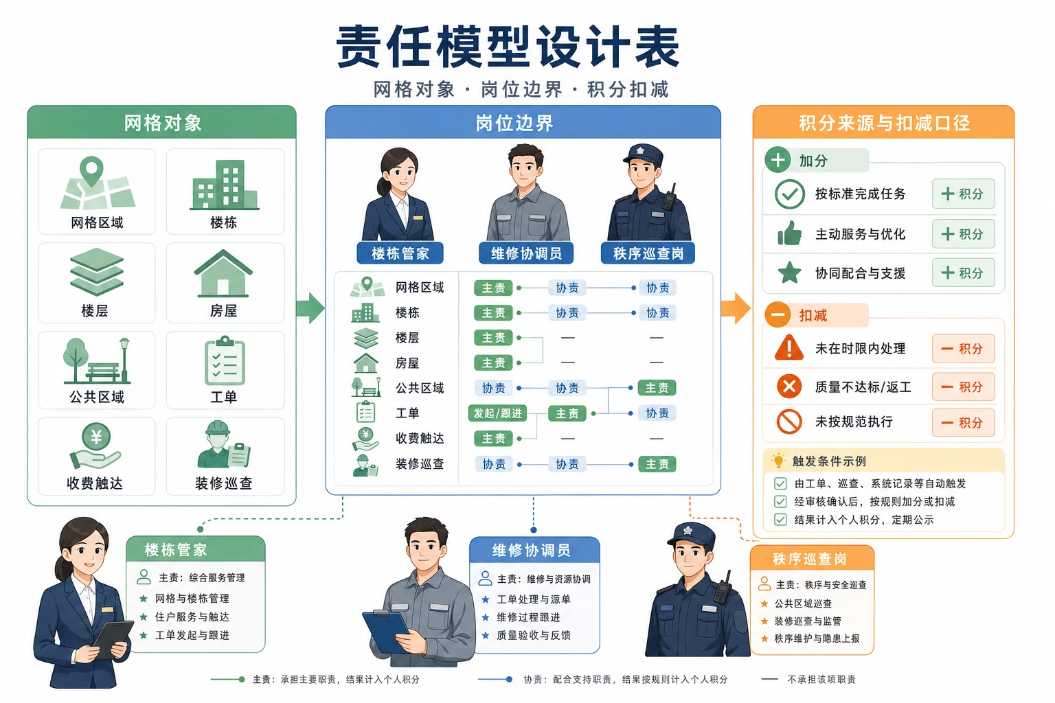 2026年社区活动叠加报修期物业网格责任与扣减规则设计