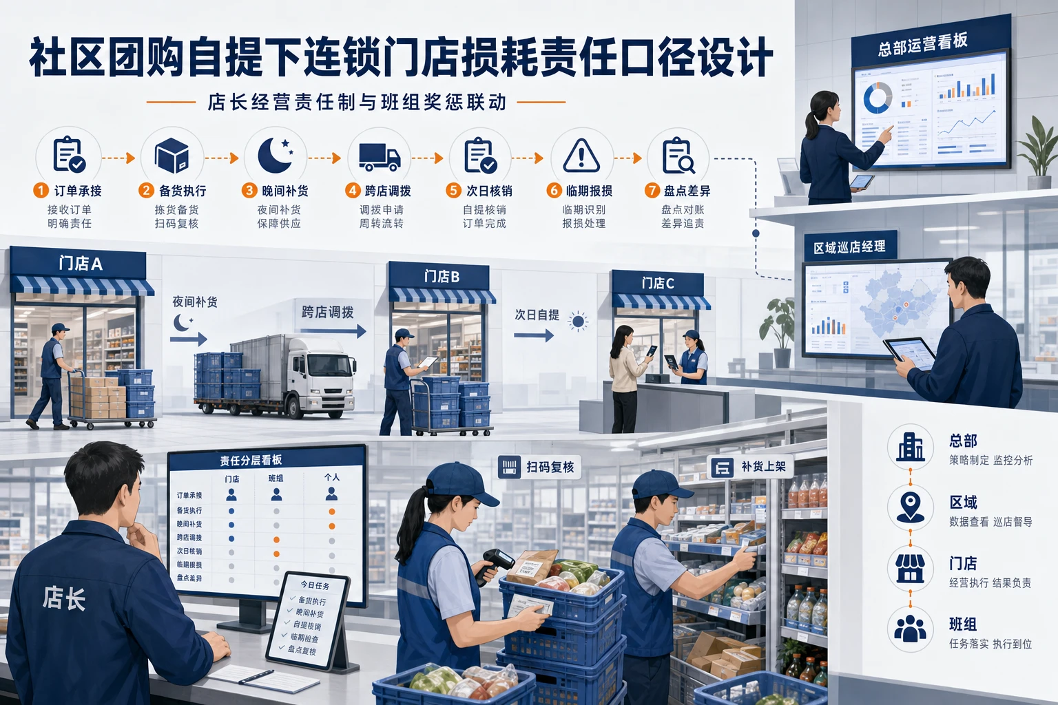 社区团购自提下连锁门店损耗责任口径设计