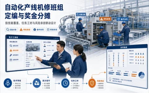 2026年自动化产线机修班组定编与奖金分摊机制：技能等级、值守排班与抢修考核指南