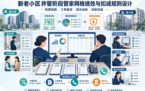 新老小区并管阶段管家网格绩效怎么设计：收费回款、工单复核与装修管控联动方法（2026年版）
