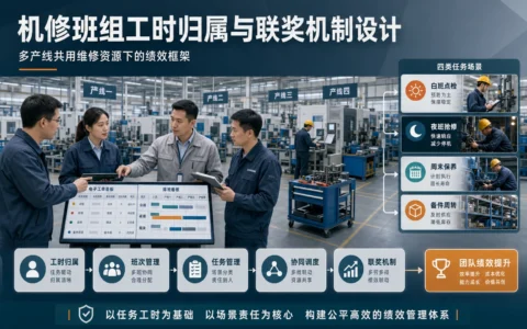 多产线共用维修资源下，机修班组定编、工时归属与联奖机制怎么设计（2026年版）