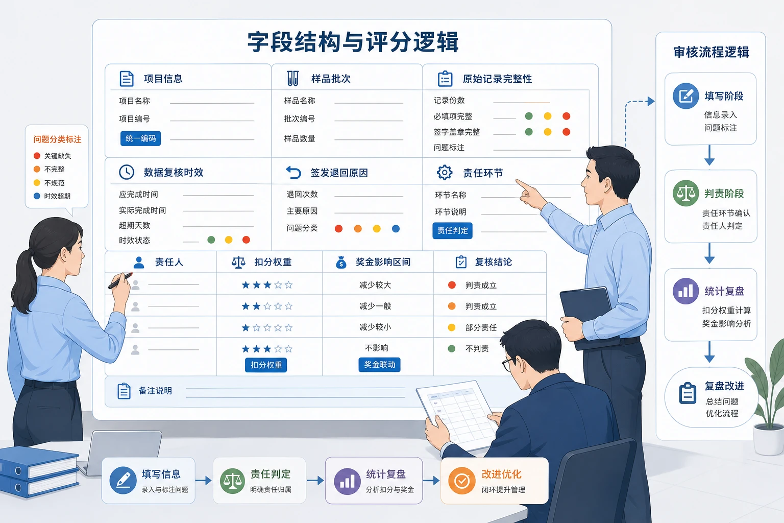 客户复核趋严下环保监测报告审核表与奖金扣减模板（2026年版）