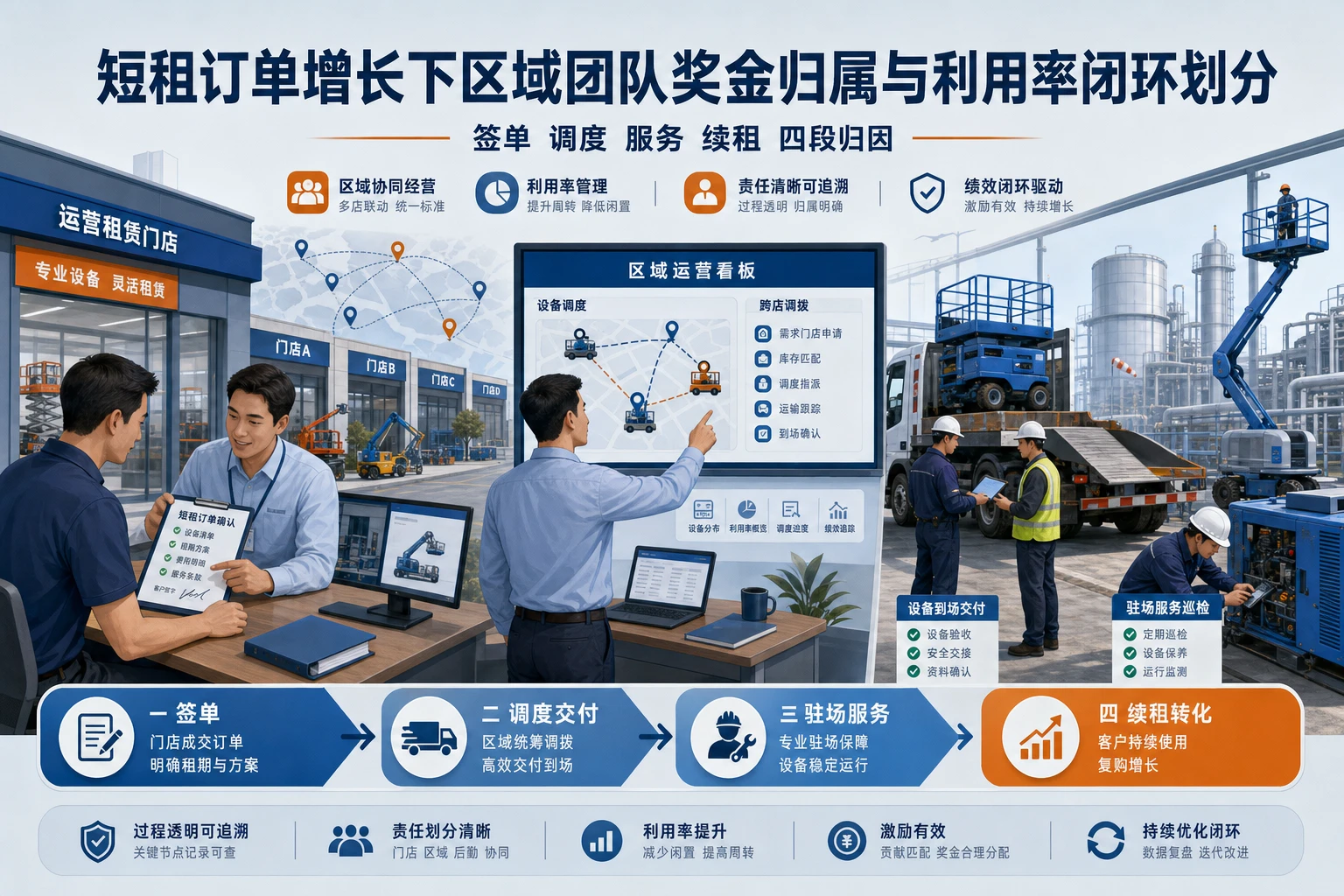 短租订单增长下区域团队奖金归属与利用率闭环划分