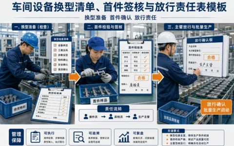 设备换型清单与首件确认表模板：生产主管放行责任表设计指南
