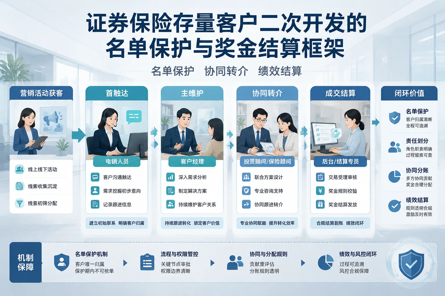 2026年证券保险存量客户二次开发的名单保护与奖金结算框架
