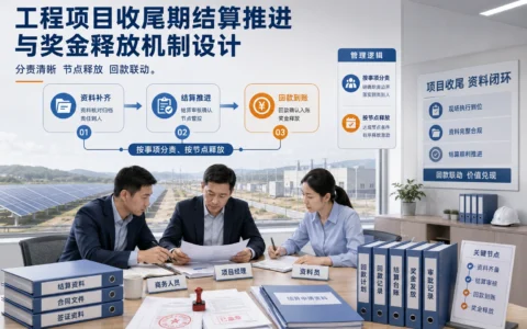 工程项目收尾期如何推进结算与释放奖金：角色分责、回款联动与制度设计