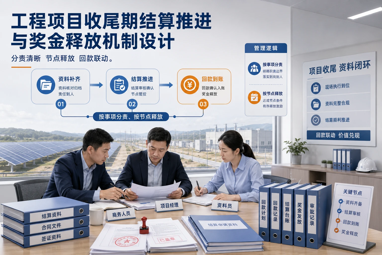 工程项目收尾期结算推进与奖金释放机制设计