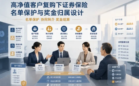 证券保险高净值客户复购下的名单保护与奖金分配机制设计