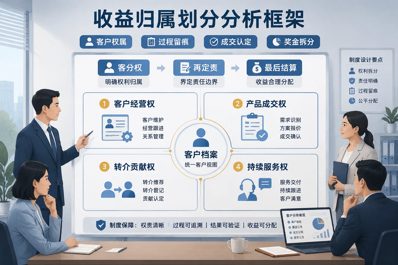 高净值客户复购下证券保险名单保护与奖金归属设计