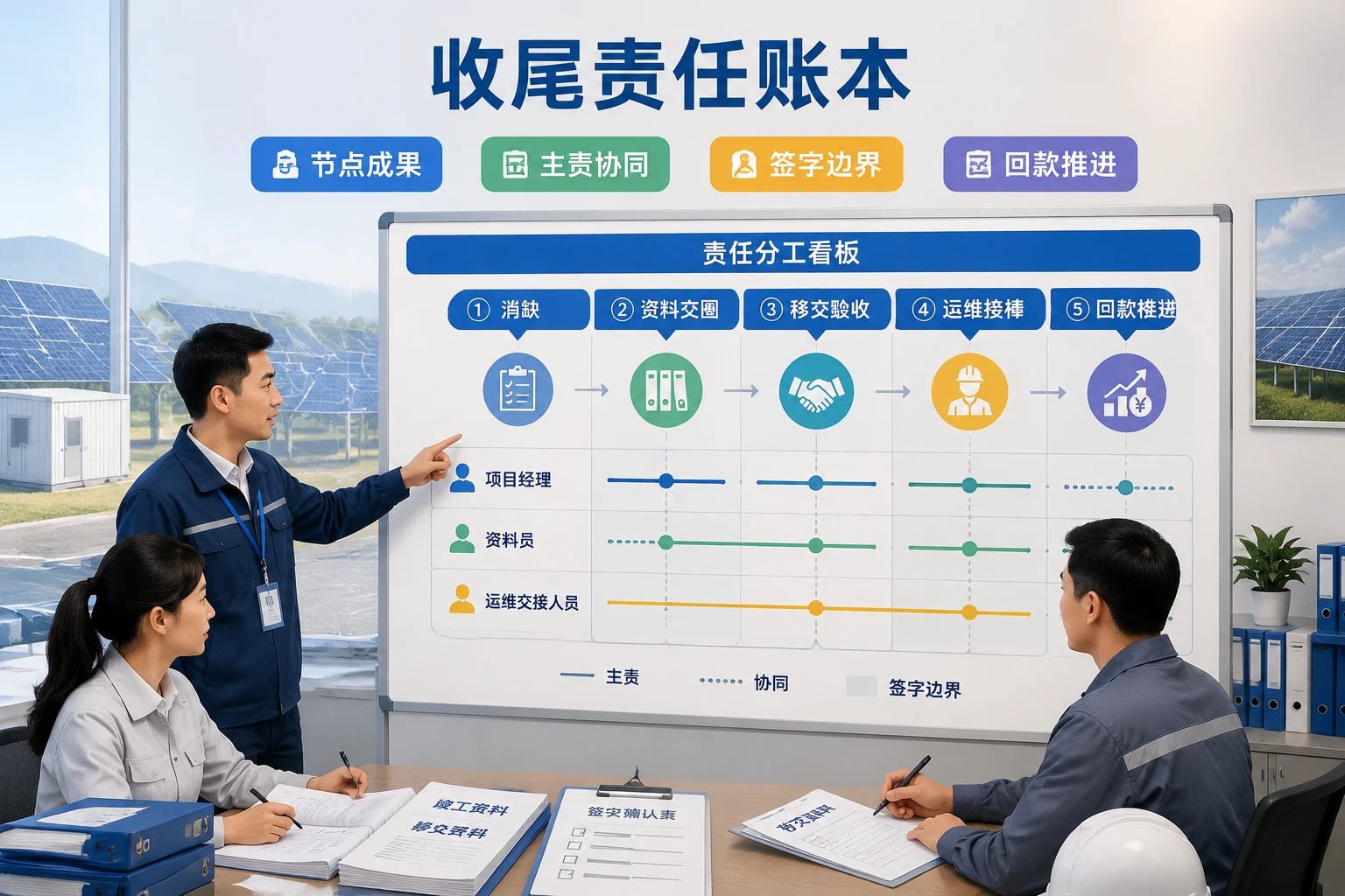 光伏EPC并网后移交拉长期的回款责任与激励设计