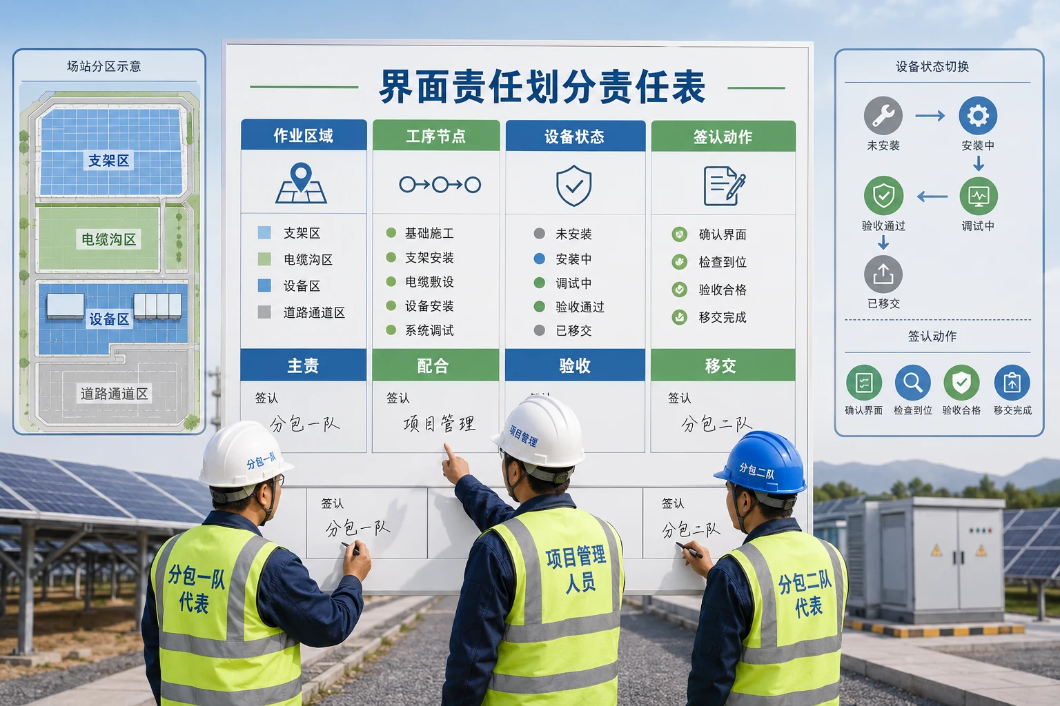 光伏EPC多分包交叉施工责任界面与安全共保机制设计