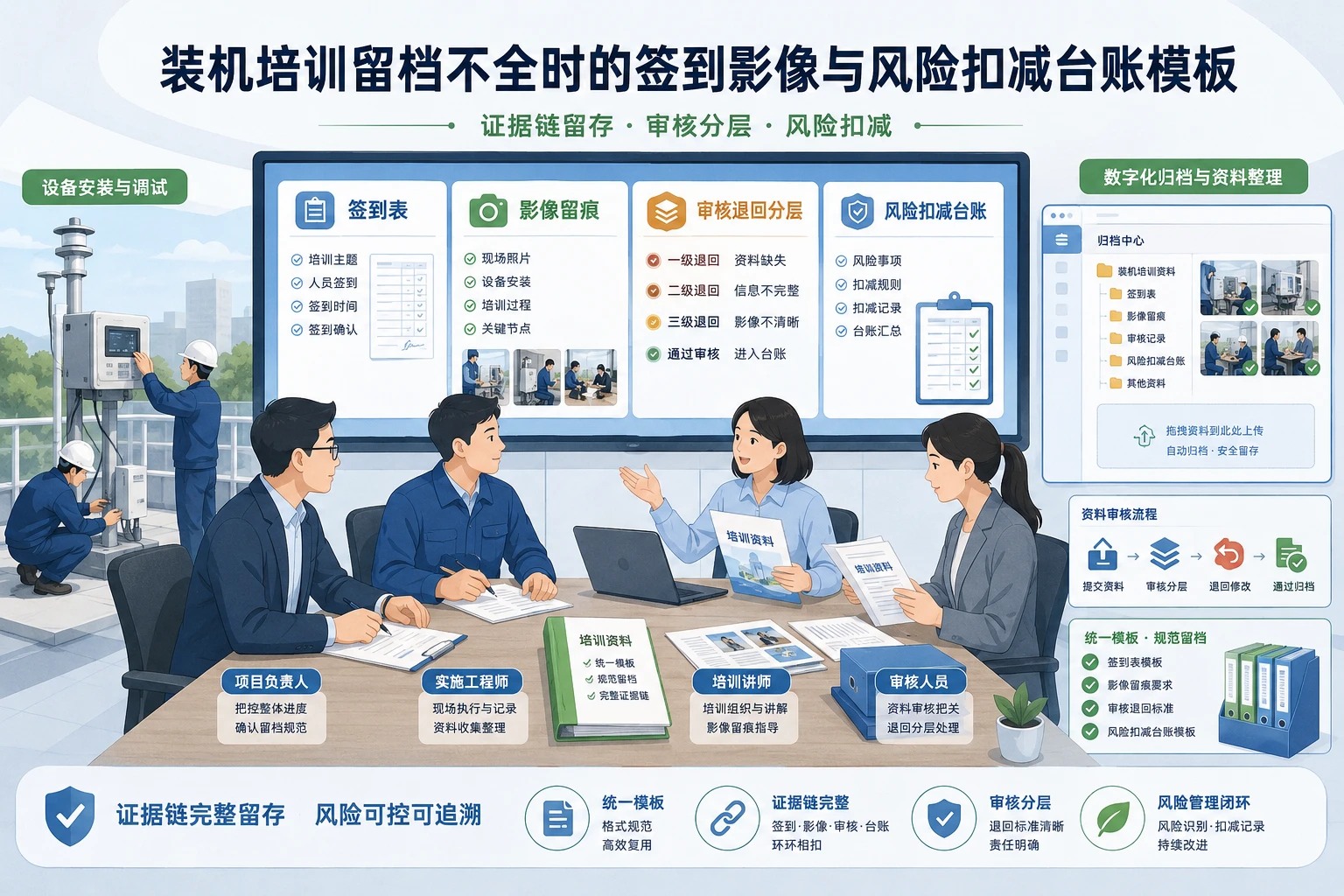 装机培训留档不全时的签到影像与风险扣减台账模板（2026年版）