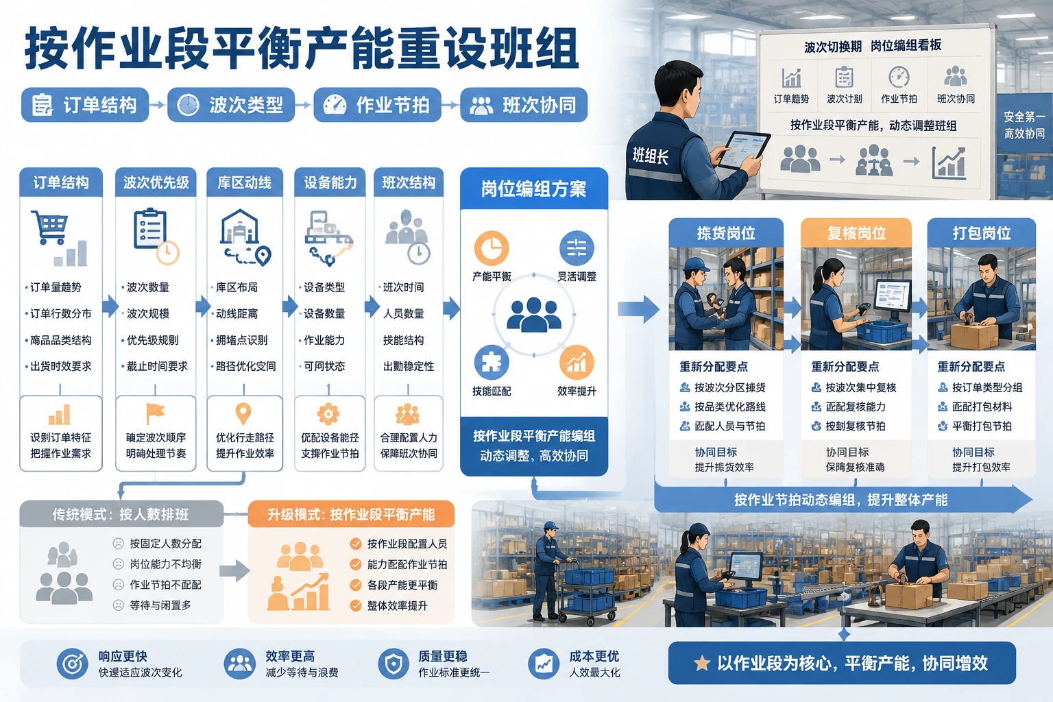 2026年仓配中心波次切换下岗位编组与人效归因机制设计