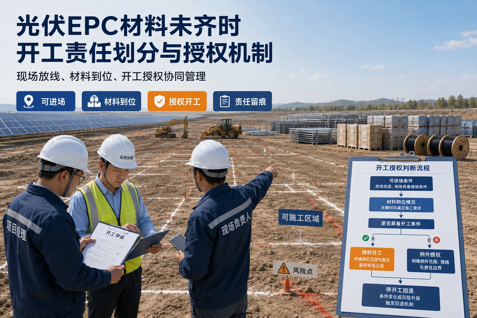 光伏EPC材料未齐时开工责任划分与授权机制设计（2026年版）