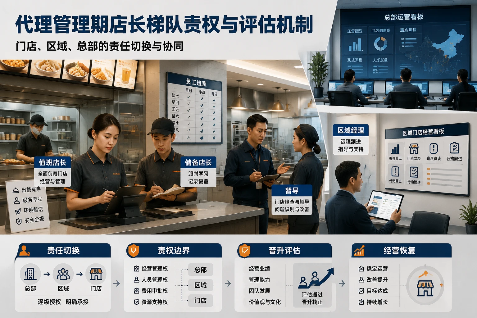 2026年连锁餐饮代理管理期店长梯队责权划分与晋升评估机制