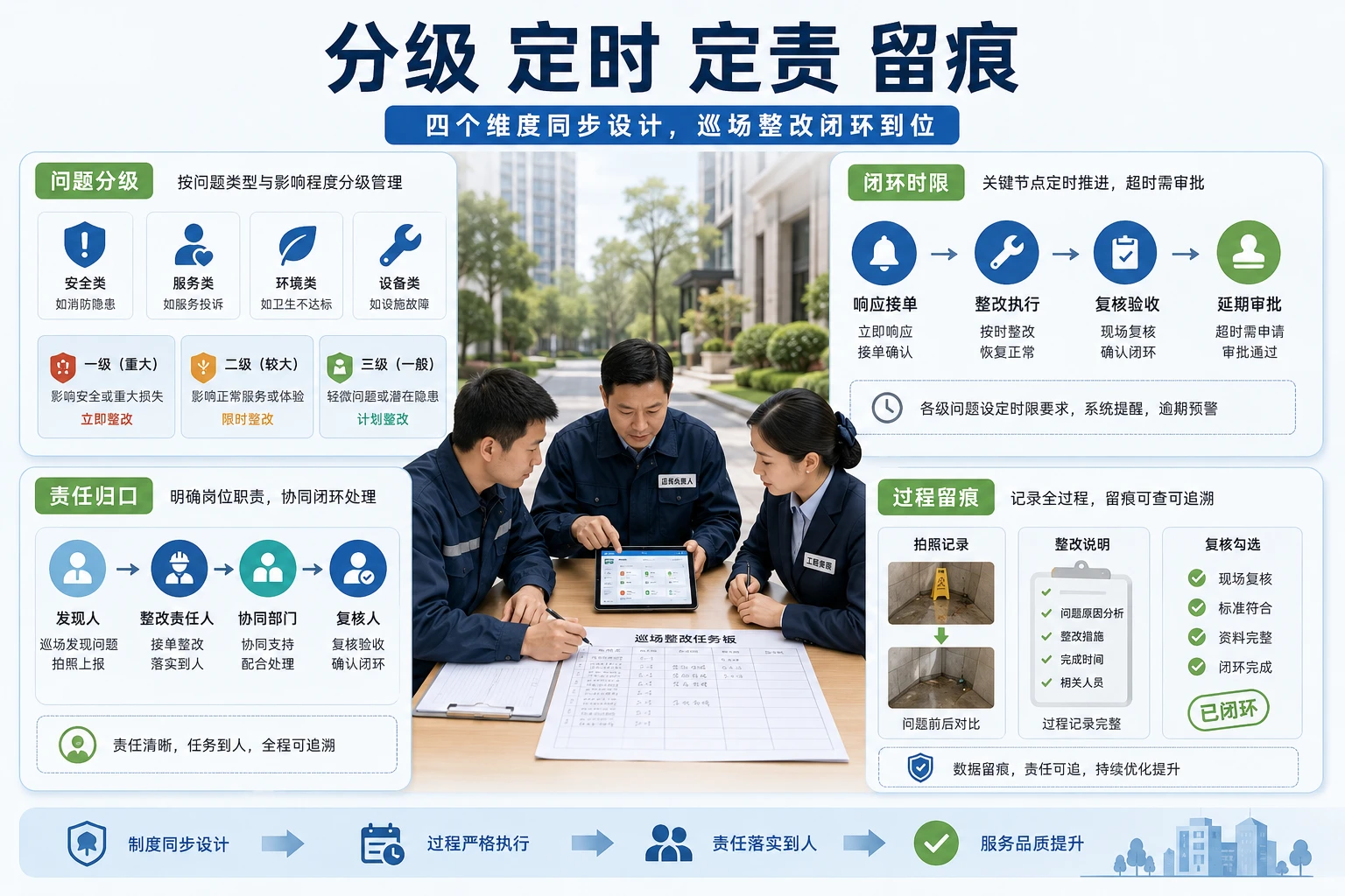 2026年物业项目巡场整改分级派单与闭环积分机制设计