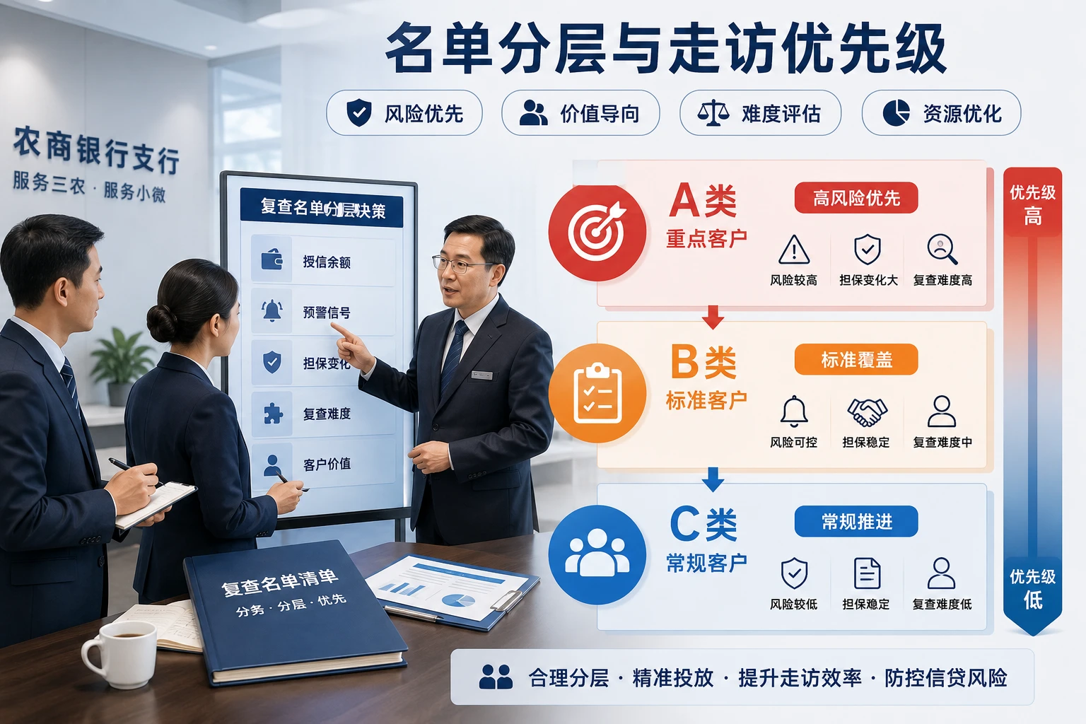 2026年农商行贷后复查期名单分层与走访责任协同机制