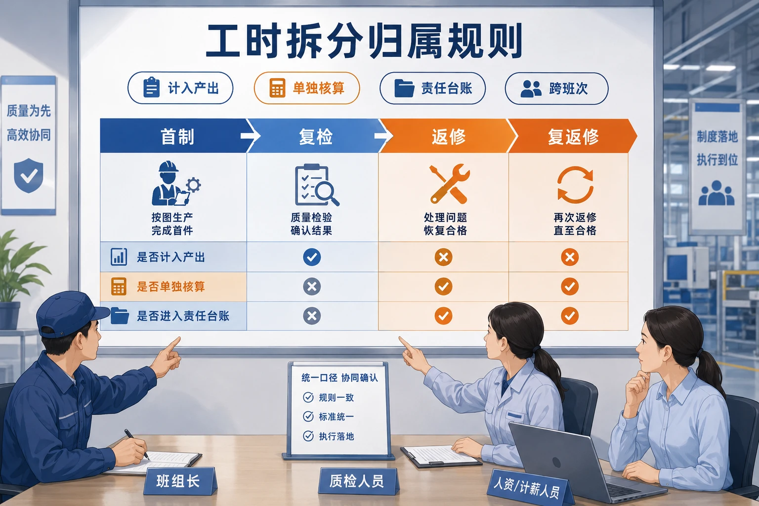 动力电池跨班次返工的工时归属与计件修正规则（2026年版）