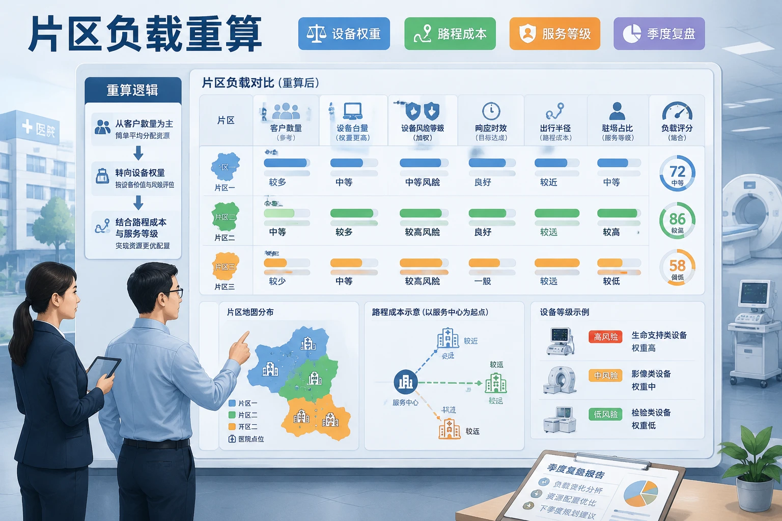2026年医疗器械维保片区负载重算与续约责任承接机制