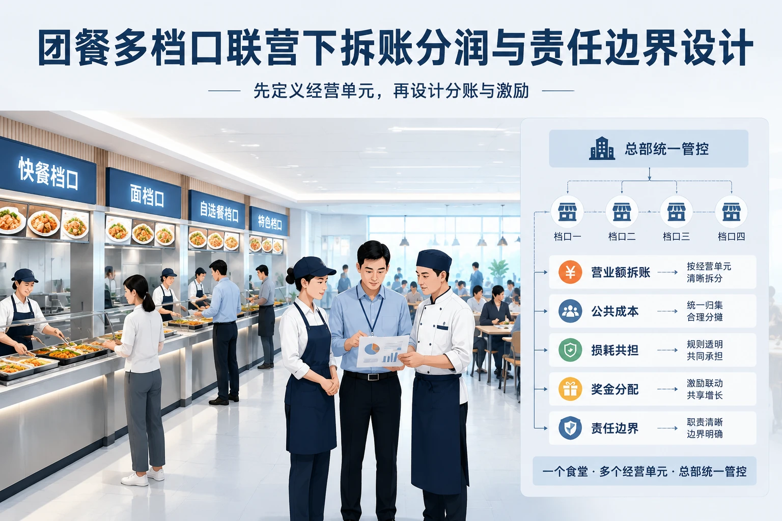 团餐多档口联营下拆账分润与责任边界设计