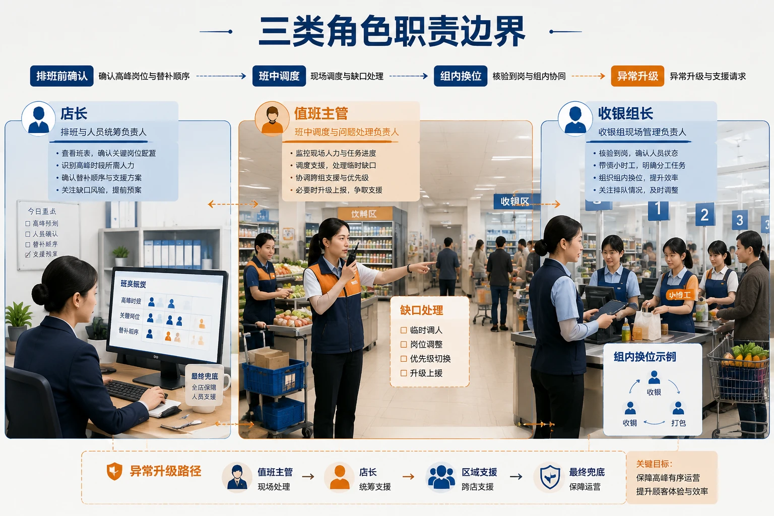 2026年连锁门店混编用工下的补位责任与人效结算机制