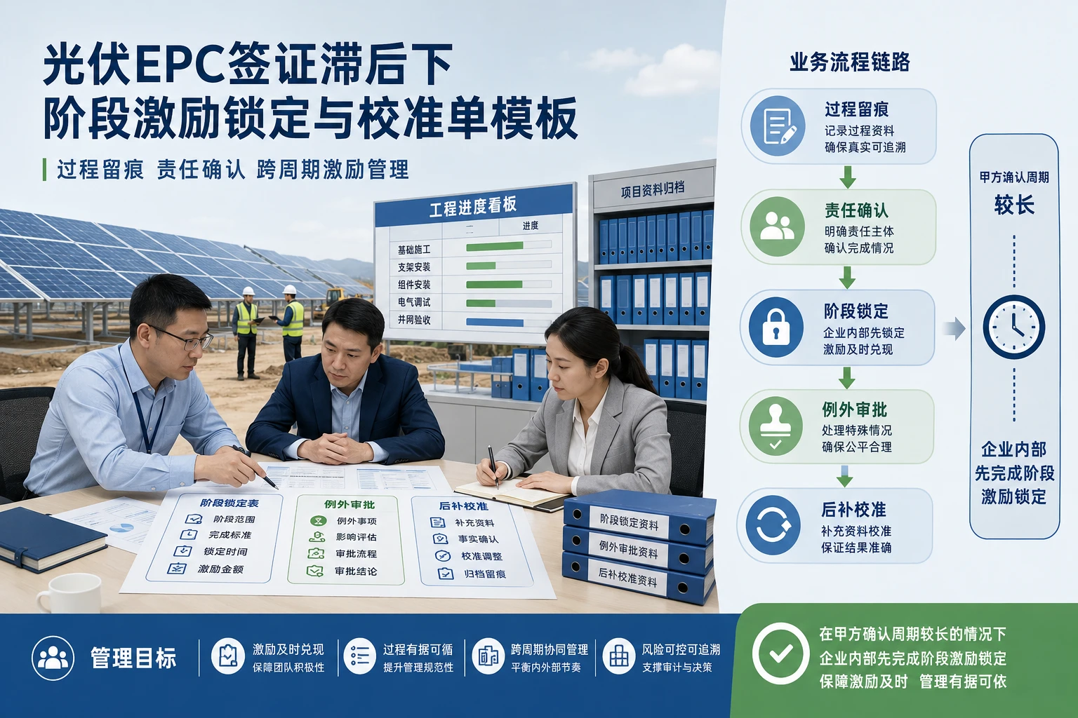 2026年光伏EPC签证滞后下阶段激励锁定与校准单模板