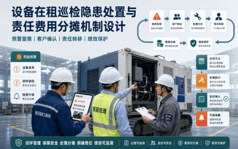 工业设备租赁巡检隐患责任费用分摊机制：客户延后处理与自修场景全解析