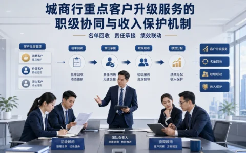 城商行重点客户升级服务：名单回收、职级协同与收入保护机制设计