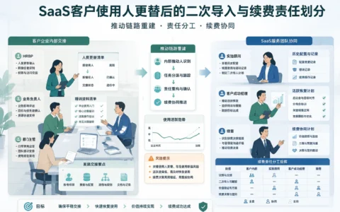 2026年SaaS客户使用人更替后，如何划分二次导入与续费责任