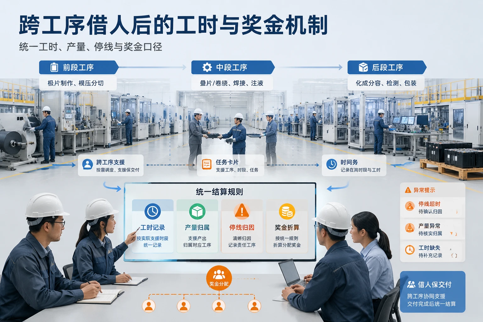 2026年制造业跨工序借人后的工时归属与班组奖金折算机制