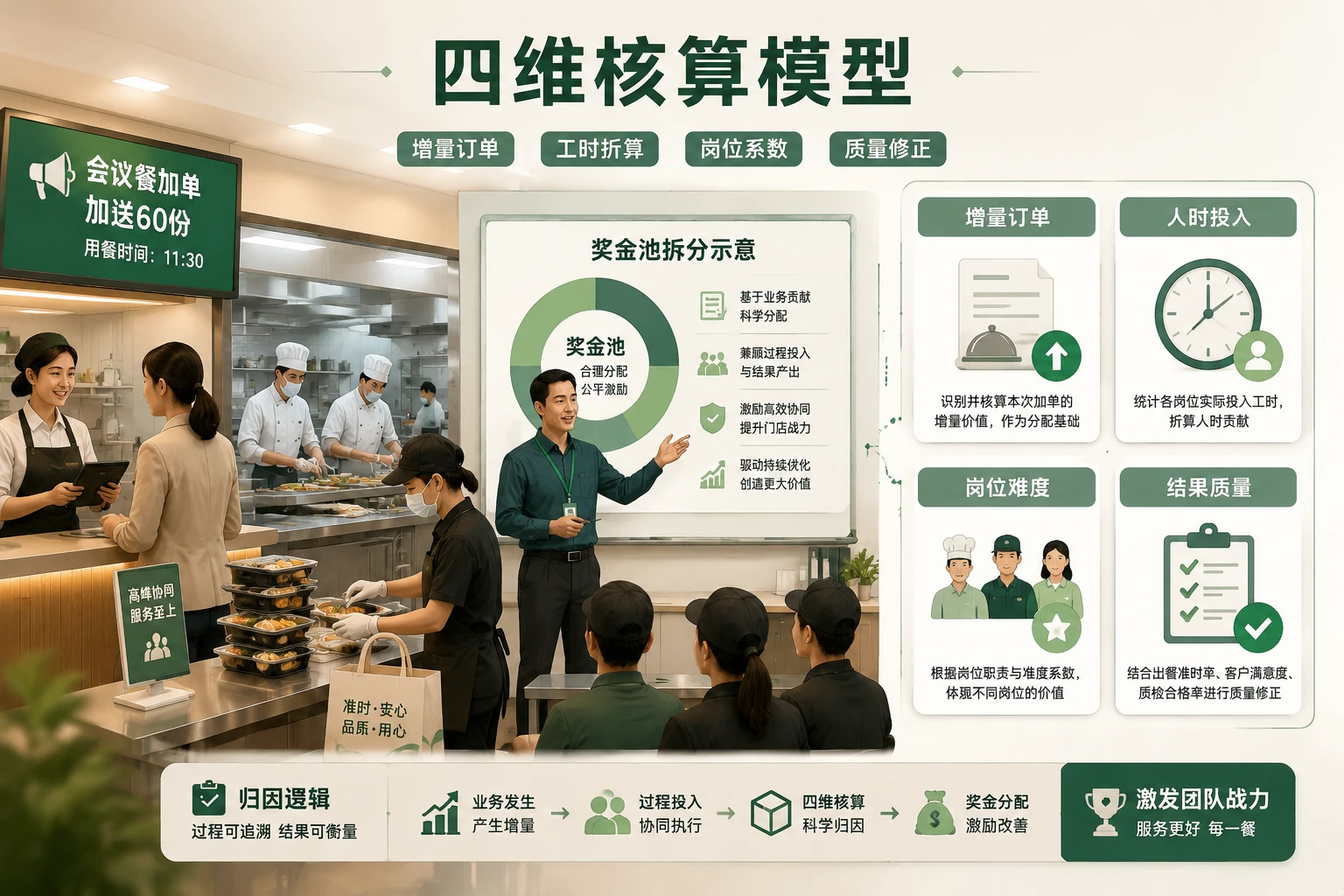 团餐门店会议餐加单下跨岗支援奖金折算机制设计（2026年版）