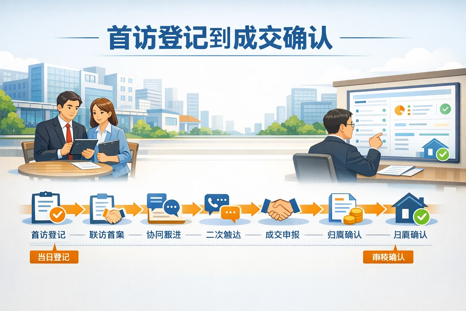 农商行园区联访后的客户归属与协同奖金拆分机制