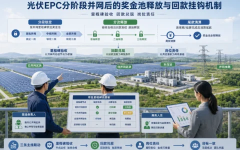 光伏EPC分阶段并网项目奖金池怎么设计：验收节点、回款挂钩与岗位释放规则（2026年版）