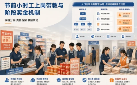 连锁门店节前短期用工管理：排班编组、带教责任与阶段奖金机制