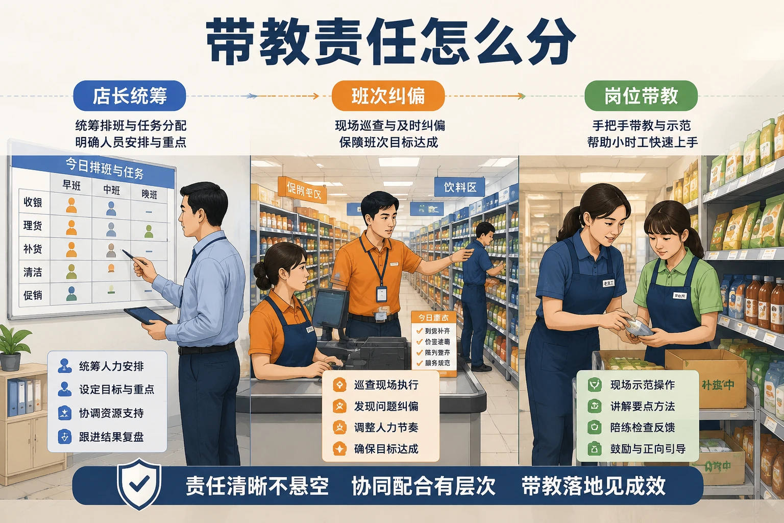 连锁门店节前小时工上岗带教与阶段奖金机制设计