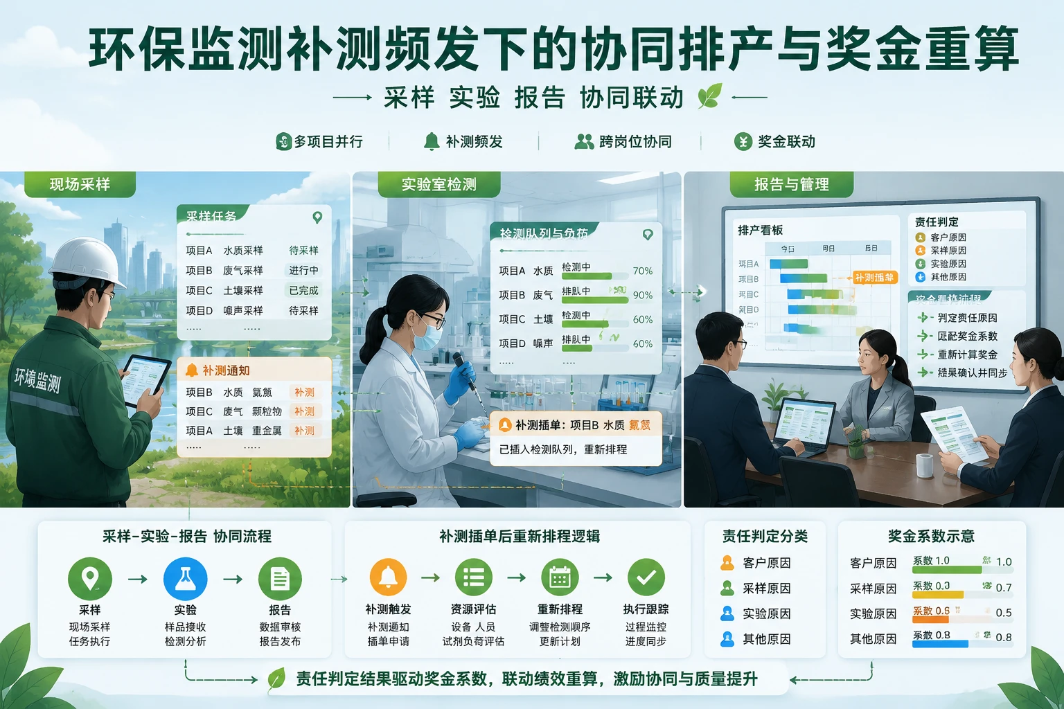 2026年环保监测补测频发下的协同排产与奖金重算机制