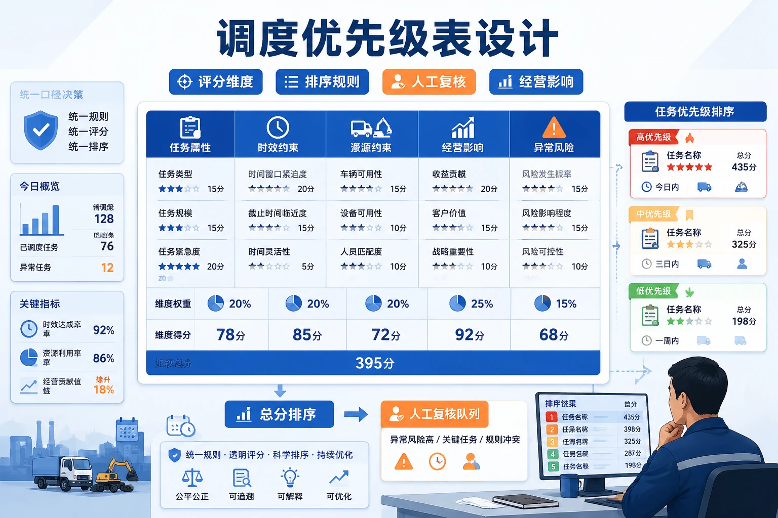 2026年月底退场进场并行的调度优先级表与结算台账模板