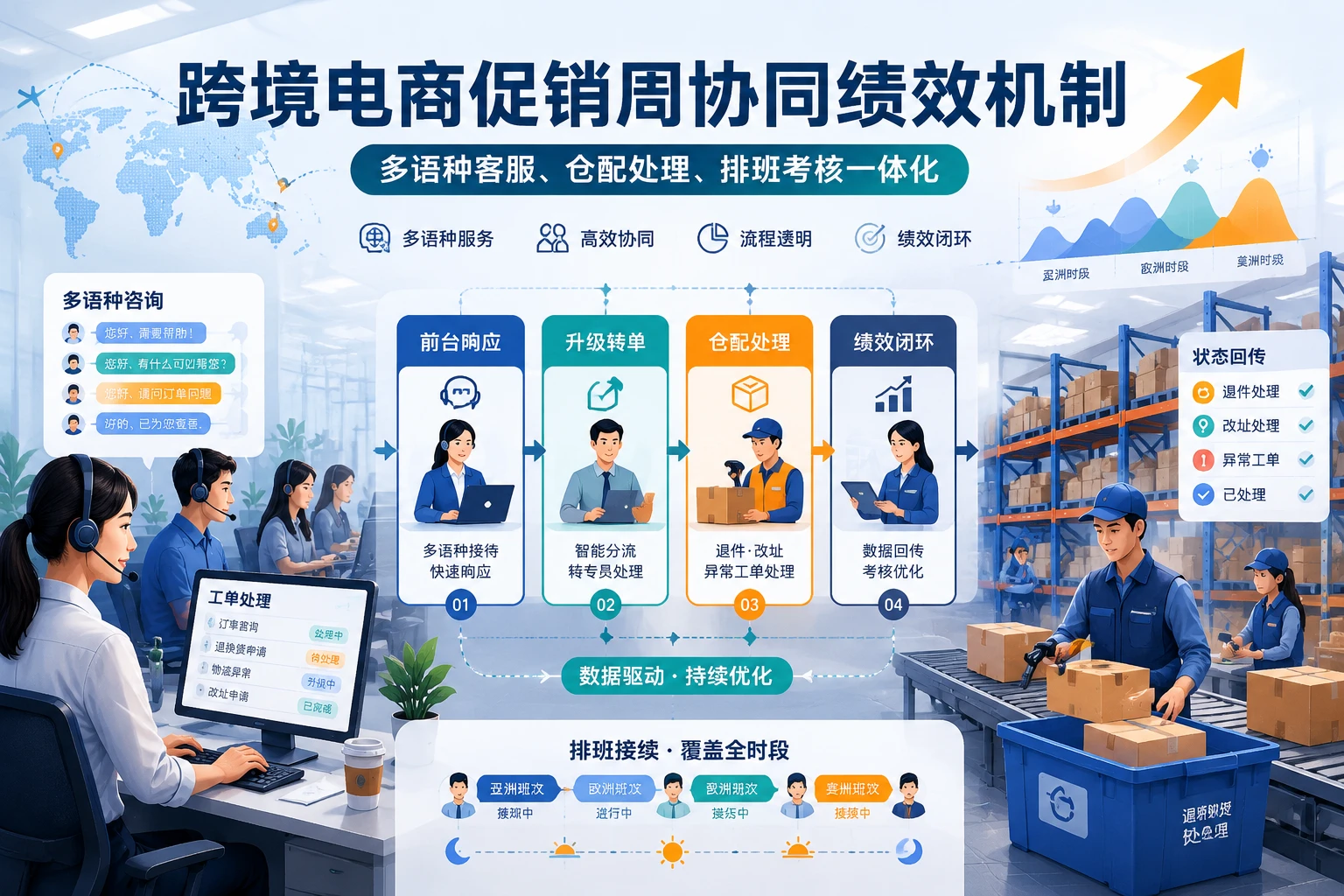 2026年跨境电商促销周多语种客服与仓配协同绩效机制设计