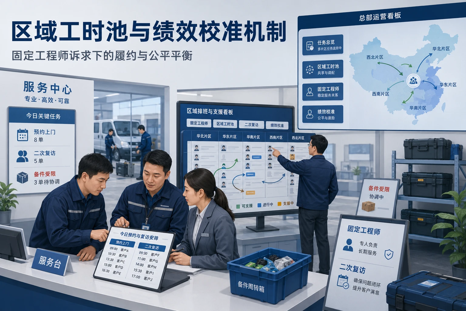 2026年连锁售后固定工程师诉求下的区域工时池与绩效校准机制