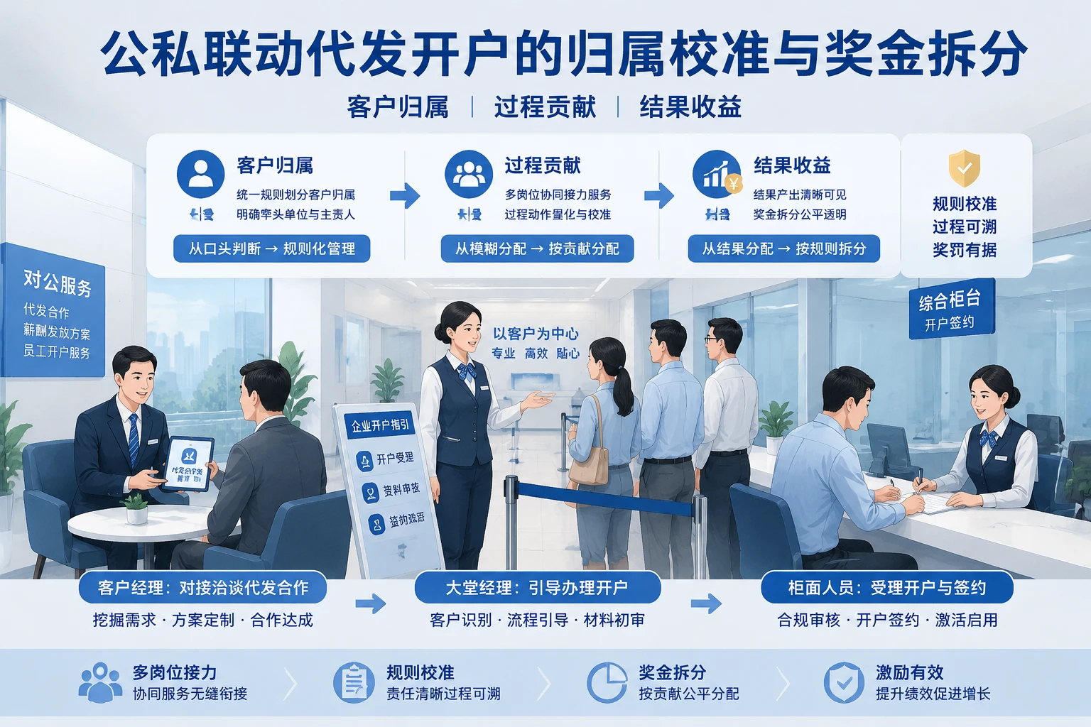 银行网点公私联动代发开户的归属校准与奖金拆分（2026年版）