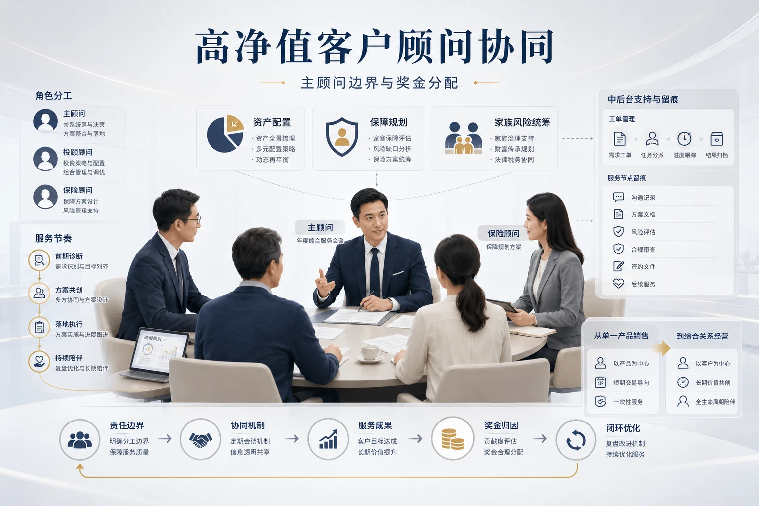 2026年高净值客户投顾保险协同中的主顾问边界与奖金分配
