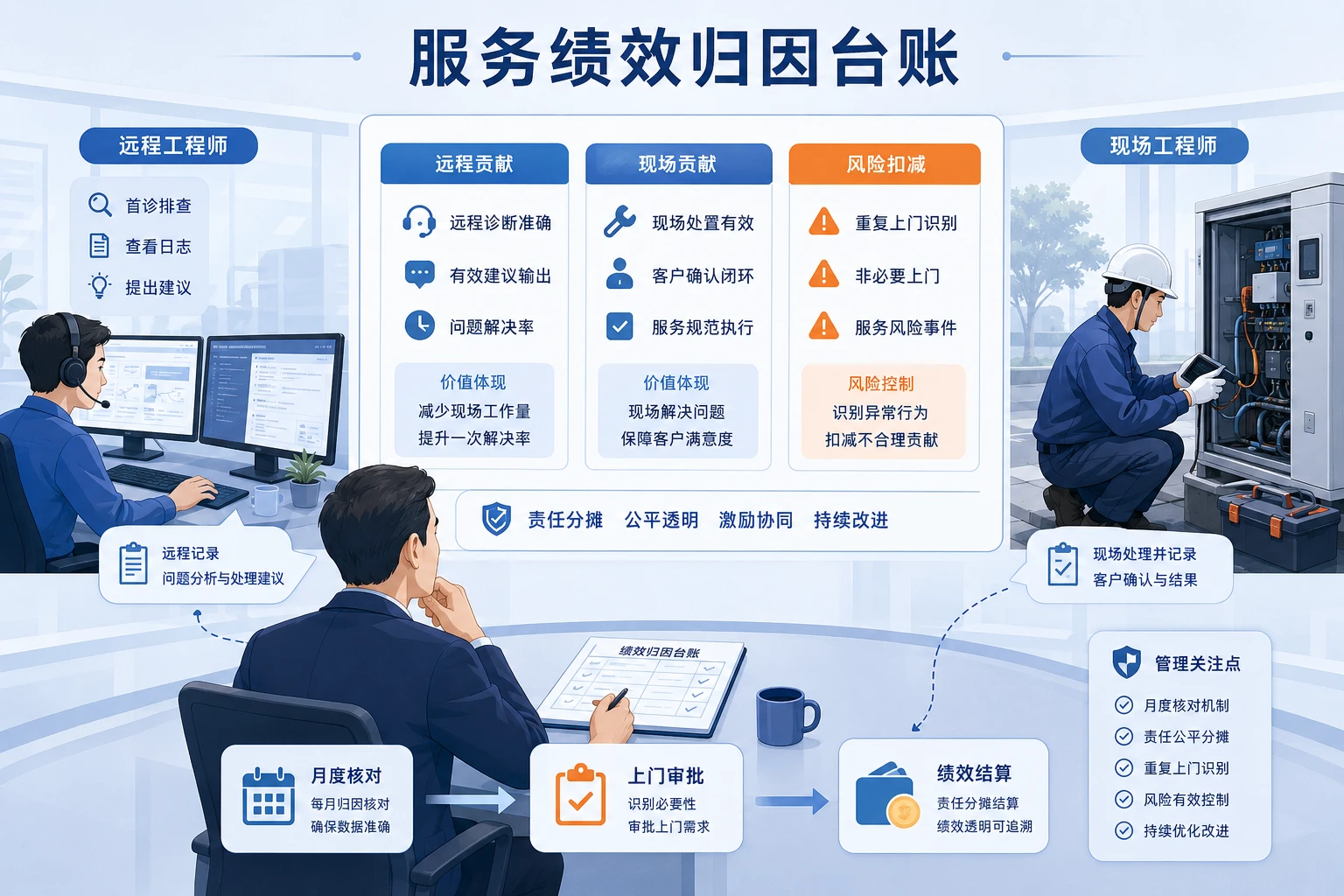 2026年客户坚持上门时的远程记录、升级审批与绩效归因台账
